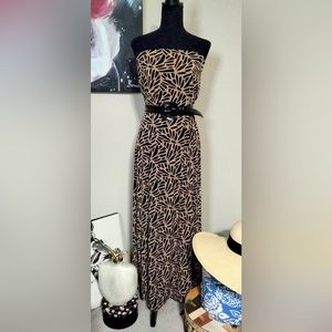 Banana Republic Geo Print Strapless Maxi - 2XL